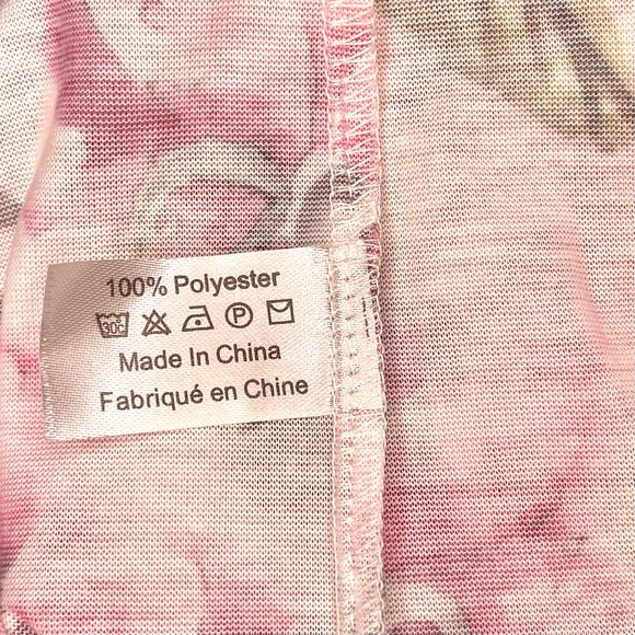 Show Me Your MuMu Robe Brie Pink and White Floral Design - Picture 12 of 12